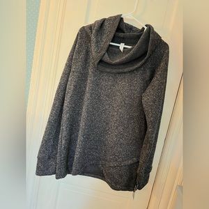 ideology dark grey cowl neck sweater/sweatshirt. L. NWT.